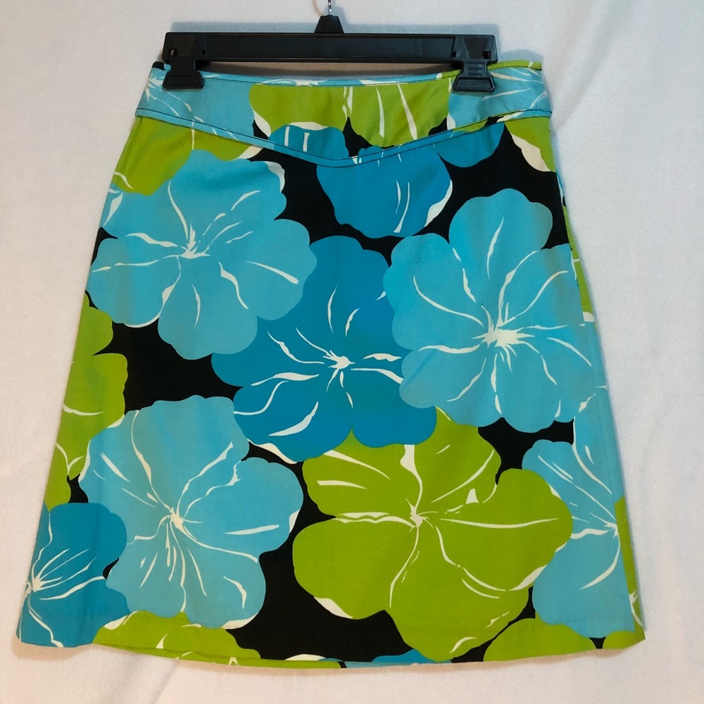 Floral Print Cotton Skirt